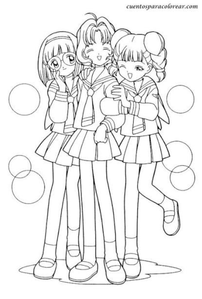 Dibujos para colorear Sakura: Dibujar Fácil, dibujos de Especial Manga, como dibujar Especial Manga para colorear
