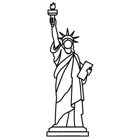 Dibujo De Estatua De La Libertad Para Colorear - Ultra: Aprende a Dibujar y Colorear Fácil con este Paso a Paso, dibujos de Estatua De La Libertad, como dibujar Estatua De La Libertad para colorear