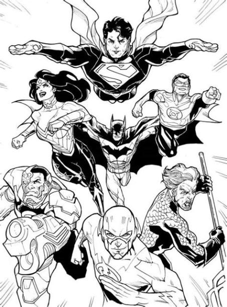 DC Comics Super Heroes #80300 (Superhéroes) – Colorear: Dibujar y Colorear Fácil, dibujos de Estilo Comic, como dibujar Estilo Comic para colorear e imprimir