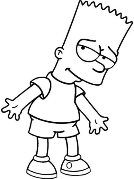 Cartoon Pictures Coloring Pages | Simpsons drawings. Easy: Aprende como Dibujar y Colorear Fácil, dibujos de Estilo Simpson, como dibujar Estilo Simpson para colorear