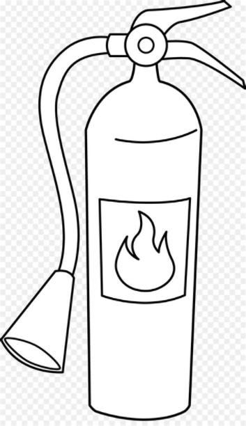 Extintor De Incendios. Libro Para Colorear. Fuego imagen: Dibujar y Colorear Fácil con este Paso a Paso, dibujos de Extintor, como dibujar Extintor para colorear e imprimir