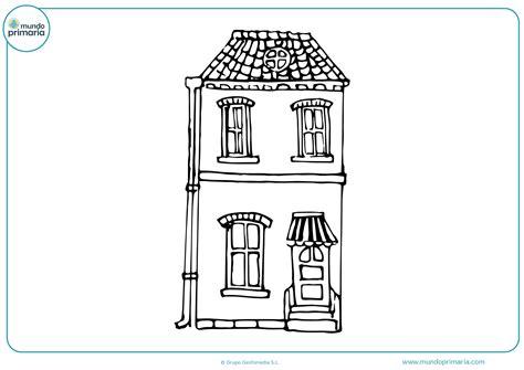 Dibujos de casas para colorear - Mundo Primaria: Aprende a Dibujar Fácil con este Paso a Paso, dibujos de Fachadas, como dibujar Fachadas paso a paso para colorear