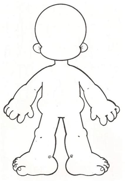 Pin en b: Aprender a Dibujar y Colorear Fácil, dibujos de Figura Humana Para Niños, como dibujar Figura Humana Para Niños para colorear