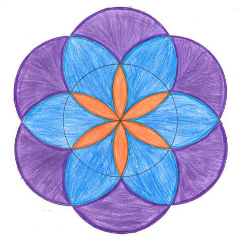 eltallerdedibujo: La circunferencia: Dibujar Fácil, dibujos de Flores Con Circulos, como dibujar Flores Con Circulos paso a paso para colorear