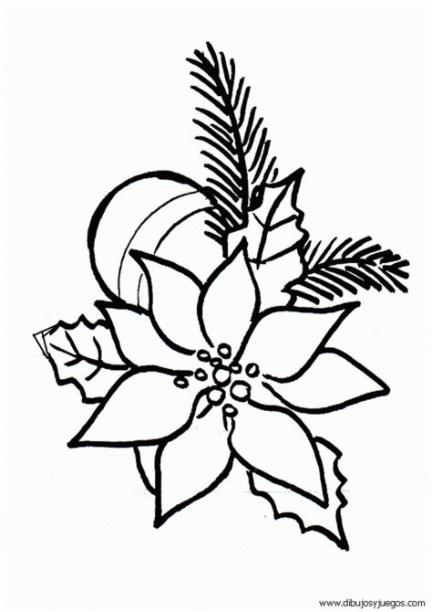 dibujos-coronas-flores-navidad-034 | Dibujos y juegos: Aprender como Dibujar y Colorear Fácil con este Paso a Paso, dibujos de Flores De Navidad, como dibujar Flores De Navidad paso a paso para colorear