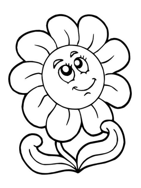 Dibujos De Flores Para Pintar Y Colorear: Dibujar y Colorear Fácil, dibujos de Flores Para Niños, como dibujar Flores Para Niños para colorear e imprimir