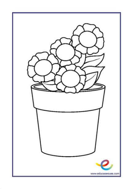 Flores para colorear - Recursos educativos: Dibujar Fácil con este Paso a Paso, dibujos de Flores Para Niños, como dibujar Flores Para Niños paso a paso para colorear