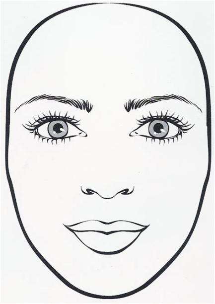 Cómo maquillarte según tu tipo de cara: el rostro: Aprender a Dibujar y Colorear Fácil con este Paso a Paso, dibujos de Formas De Caras, como dibujar Formas De Caras para colorear e imprimir