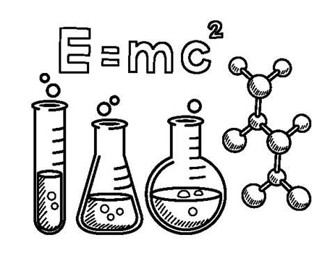 Dibujo de Clase de química para Colorear - Dibujos.net: Dibujar y Colorear Fácil, dibujos de Formulas Quimicas, como dibujar Formulas Quimicas para colorear
