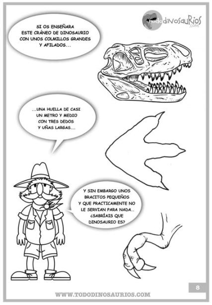 Dibujos de Dinosaurios para colorear: El Tiranosaurio Rex: Dibujar y Colorear Fácil, dibujos de Fosiles De Dinosaurios, como dibujar Fosiles De Dinosaurios para colorear