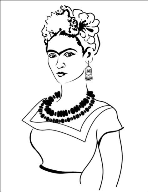 Top 125+ Imagenes de frida kahlo en caricatura para colorear -  