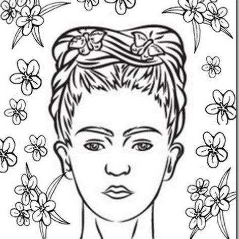 colorear dibujos de Frida Kahlo - Jugar y Colorear: Dibujar y Colorear Fácil con este Paso a Paso, dibujos de Frida Kahlo, como dibujar Frida Kahlo paso a paso para colorear