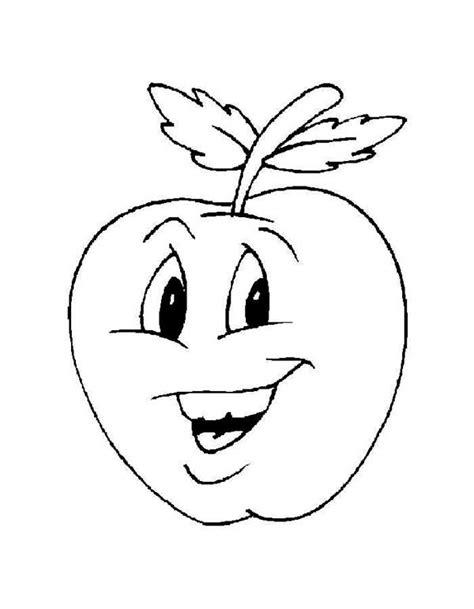 manzana con cara para colorear e imprimir: Dibujar Fácil con este Paso a Paso, dibujos de Frutas En La Cara, como dibujar Frutas En La Cara para colorear e imprimir