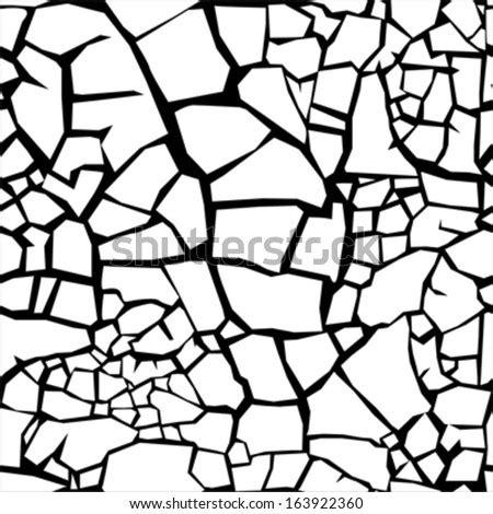 Cracked Clay Ground - Seamless Pattern Stock Vector: Aprender a Dibujar Fácil con este Paso a Paso, dibujos de Grietas En 3D, como dibujar Grietas En 3D paso a paso para colorear