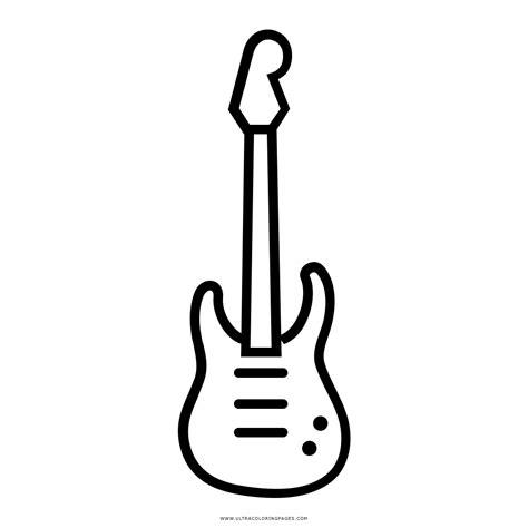 Dibujo De Guitarra Eléctrica Para Colorear - Ultra: Dibujar y Colorear Fácil con este Paso a Paso, dibujos de Guitarra Electrica, como dibujar Guitarra Electrica para colorear