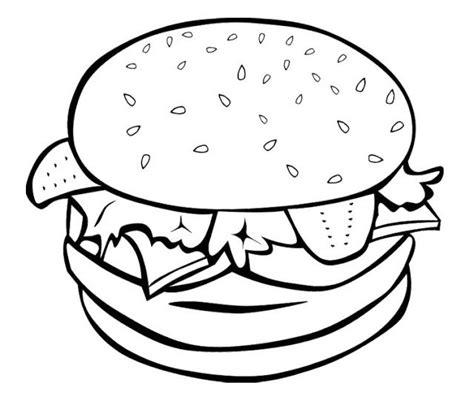 hamburguesas para pintar #coloringsheet #worksheets #: Dibujar Fácil, dibujos de Hamburguesa, como dibujar Hamburguesa para colorear