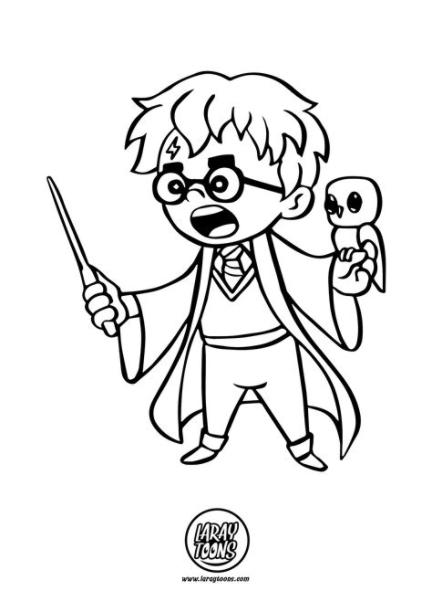 Dibujos De Harry Potter Para Colorear - Para Colorear: Dibujar Fácil, dibujos de Harry Potter, como dibujar Harry Potter para colorear e imprimir