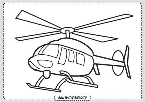 Helicopteros para colorear - Rincon Dibujos: Dibujar y Colorear Fácil, dibujos de Helicopteros, como dibujar Helicopteros paso a paso para colorear