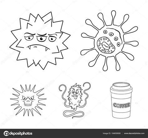 Различные типы микробов и: Aprender a Dibujar y Colorear Fácil, dibujos de Hongos Y Bacterias, como dibujar Hongos Y Bacterias para colorear
