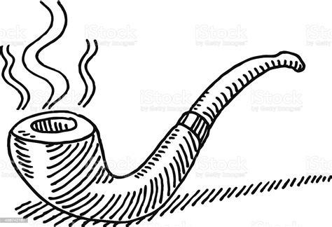 Smoking Tobacco Pipe Drawing Stock Vector Art & More: Dibujar Fácil, dibujos de Humo En Photoshop, como dibujar Humo En Photoshop para colorear