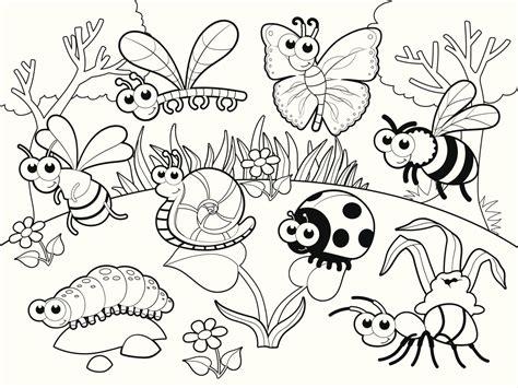 Insectos en el jardín: Dibujo para imprimir | Dibujos: Aprender como Dibujar Fácil con este Paso a Paso, dibujos de Insectos Para Niños, como dibujar Insectos Para Niños paso a paso para colorear