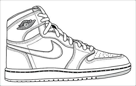 Dibujo 29 de zapatillas Jordan Nike para colorear