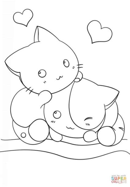 Imagenes Para Dibujar De Anime Kawaii: Aprende como Dibujar y Colorear Fácil, dibujos de Kawaii 2, como dibujar Kawaii 2 para colorear