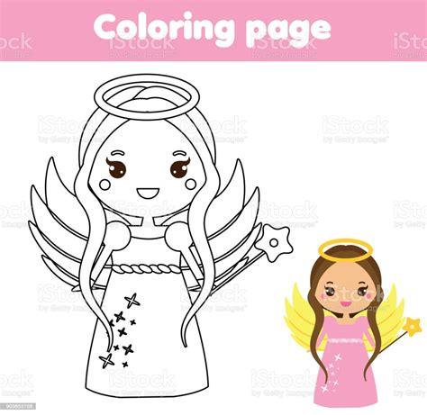 Munecas Kawaii Para Colorear E Imprimir: Dibujar Fácil, dibujos de Kawaii Un Angel, como dibujar Kawaii Un Angel paso a paso para colorear