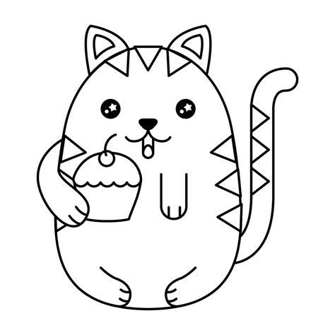 Unicornio Kawaii Gato Pusheen Dibujo Para Colorear: Aprende como Dibujar Fácil con este Paso a Paso, dibujos de Kawaii Un Gato, como dibujar Kawaii Un Gato para colorear e imprimir