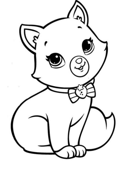 Gatito Bebe Kawaii Para Colorear: Aprende a Dibujar y Colorear Fácil, dibujos de Kawaii Un Gato, como dibujar Kawaii Un Gato para colorear