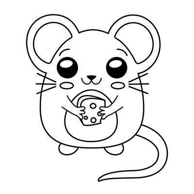 Cómo dibujar un Ratón Kawaii | COMODIBUJAR.CLUB | Como: Aprende como Dibujar Fácil, dibujos de Kawaii Un Raton, como dibujar Kawaii Un Raton paso a paso para colorear