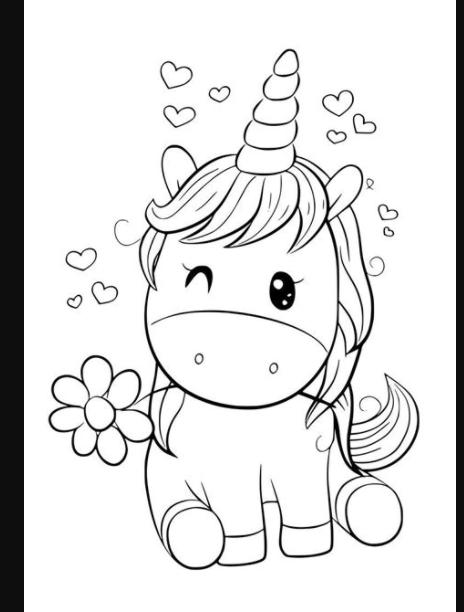 Dibujo unicornio kawaii | Unicornio colorear. Unicornios: Aprende como Dibujar y Colorear Fácil con este Paso a Paso, dibujos de Kawaii Unicornios, como dibujar Kawaii Unicornios para colorear