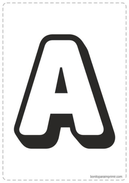 letra a para colorear | Moldes de letras. Letras para: Dibujar Fácil, dibujos de La A, como dibujar La A paso a paso para colorear