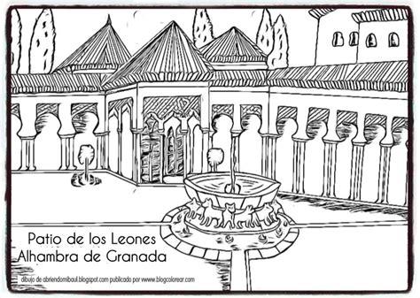 Dibujos Alhambra Granada para colorear - Colorear dibujos: Aprender a Dibujar Fácil, dibujos de La Alhambra, como dibujar La Alhambra paso a paso para colorear