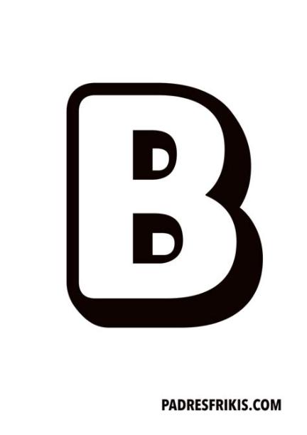 37 + imagens de letras do alfabeto grande para imprimir: Dibujar y Colorear Fácil, dibujos de La B En 3D, como dibujar La B En 3D para colorear