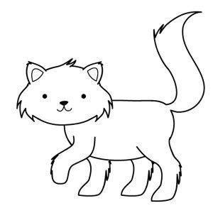 Gato para Colorear - Para colorear: Aprender a Dibujar Fácil, dibujos de La Boca De Un Gato, como dibujar La Boca De Un Gato paso a paso para colorear