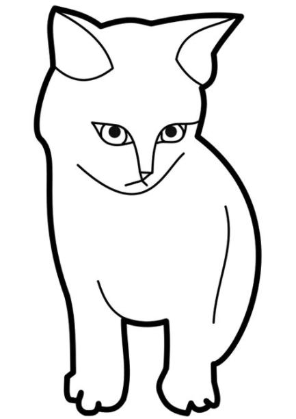 260 dibujos de Gatos para colorear | Oh Kids | Page 13: Dibujar Fácil, dibujos de La Boca De Un Gato, como dibujar La Boca De Un Gato para colorear