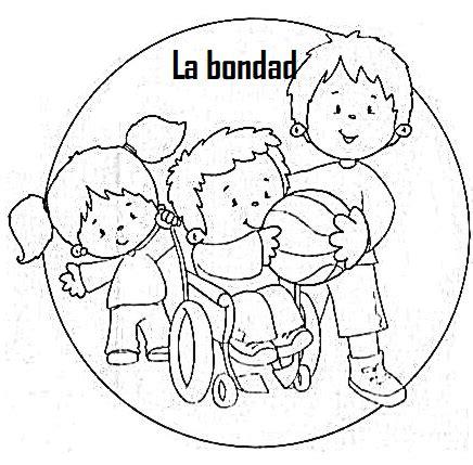 Etica y Valores: La bondad: Dibujar y Colorear Fácil, dibujos de La Bondad, como dibujar La Bondad para colorear e imprimir