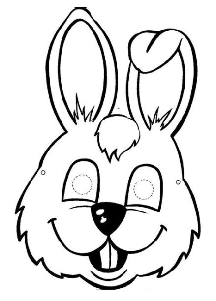 Cara de conejo para colorear e imprimir: Aprende como Dibujar y Colorear Fácil, dibujos de La Cabeza De Un Conejo, como dibujar La Cabeza De Un Conejo para colorear