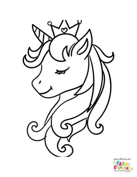 Dibujo de hermosa cabeza de unicornio para colorear | Para: Dibujar y Colorear Fácil, dibujos de La Cabeza De Un Unicornio, como dibujar La Cabeza De Un Unicornio para colorear