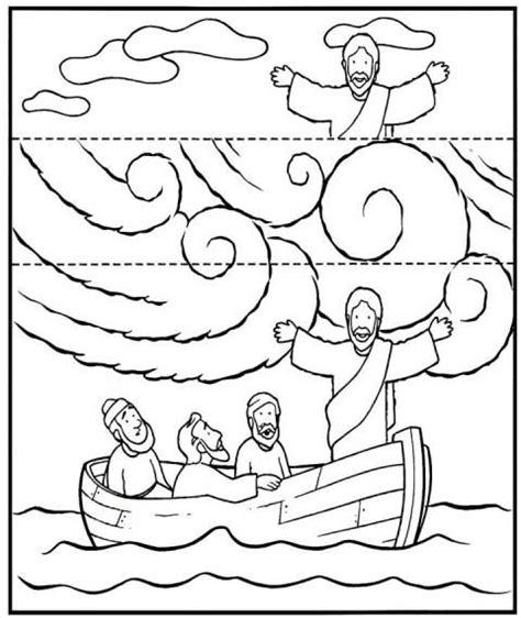 Desde mi rincón de religión: Jesús calma la tormenta: Dibujar y Colorear Fácil, dibujos de La Calma, como dibujar La Calma paso a paso para colorear