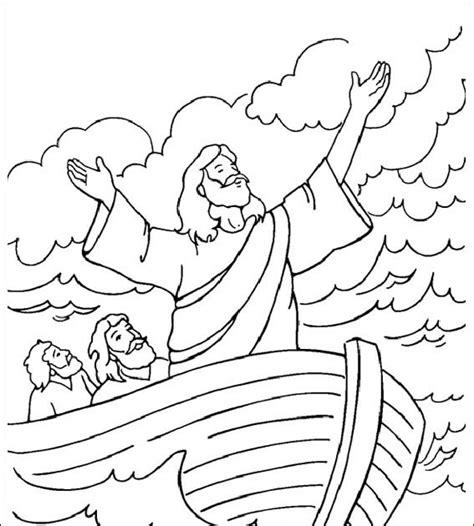 Jesus Calma la tempestad para colorear ~ Dibujos: Dibujar y Colorear Fácil con este Paso a Paso, dibujos de La Calma, como dibujar La Calma para colorear