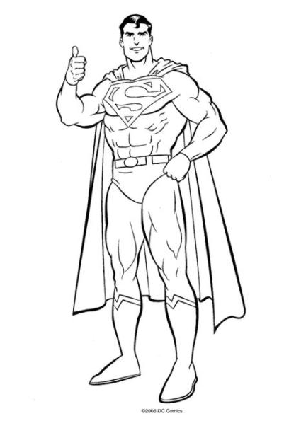 Superman (Superhéroes) – Colorear dibujos gratis: Aprender como Dibujar y Colorear Fácil, dibujos de La Capa De Superman, como dibujar La Capa De Superman para colorear e imprimir
