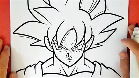 Dibujos Para Colorear De Goku Ultra Instinto - Impresion: Aprender como Dibujar y Colorear Fácil, dibujos de La Cara De Goku, como dibujar La Cara De Goku paso a paso para colorear