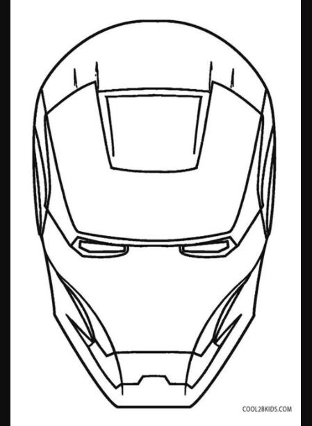 Dibujos de Iron Man para colorear - Páginas para imprimir: Aprende como Dibujar Fácil, dibujos de La Cara De Ironman, como dibujar La Cara De Ironman paso a paso para colorear