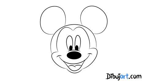 Cómo dibujar a Mickey Mouse paso a paso | dibujart.com: Aprender a Dibujar y Colorear Fácil, dibujos de La Cara De Mickey Mouse, como dibujar La Cara De Mickey Mouse paso a paso para colorear