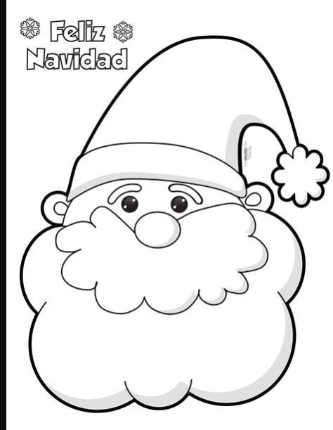 Santa-Claus-para-colorear-e-imprimir - Orientación: Dibujar y Colorear Fácil, dibujos de La Cara De Santa Claus, como dibujar La Cara De Santa Claus para colorear e imprimir