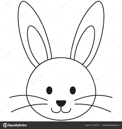 Fotos: cara de conejo | Línea arte blanco y negro conejo: Dibujar Fácil, dibujos de La Cara De Un Conejo, como dibujar La Cara De Un Conejo paso a paso para colorear