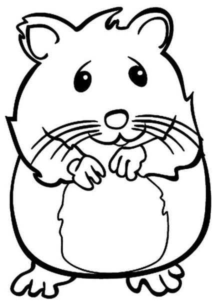 Hamster para Colorir e Pintar [ 2021 ] | 15 Imagens: Aprende como Dibujar Fácil con este Paso a Paso, dibujos de La Cara De Un Hamster, como dibujar La Cara De Un Hamster para colorear e imprimir