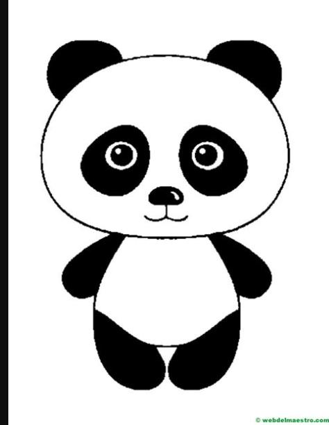dibujo de oso panda- Web del maestro: Dibujar y Colorear Fácil con este Paso a Paso, dibujos de La Cara De Un Oso Panda, como dibujar La Cara De Un Oso Panda para colorear